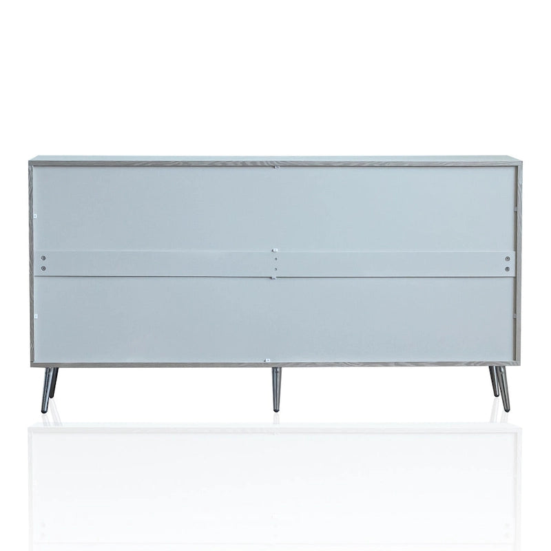 Modern Lacquered 4 Door Wooden Cabinet Sideboard Buffet Server Cabinet Storage Cabinet