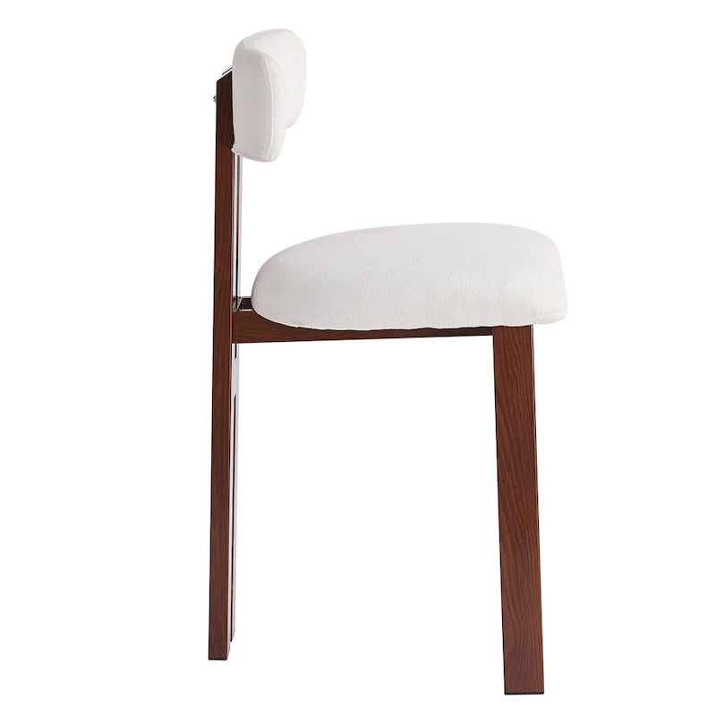 Roomfitters 26.5  Round Upholstered Counter Stools, Set of 2 Low Back Bar Chairs with Black Metal Frame