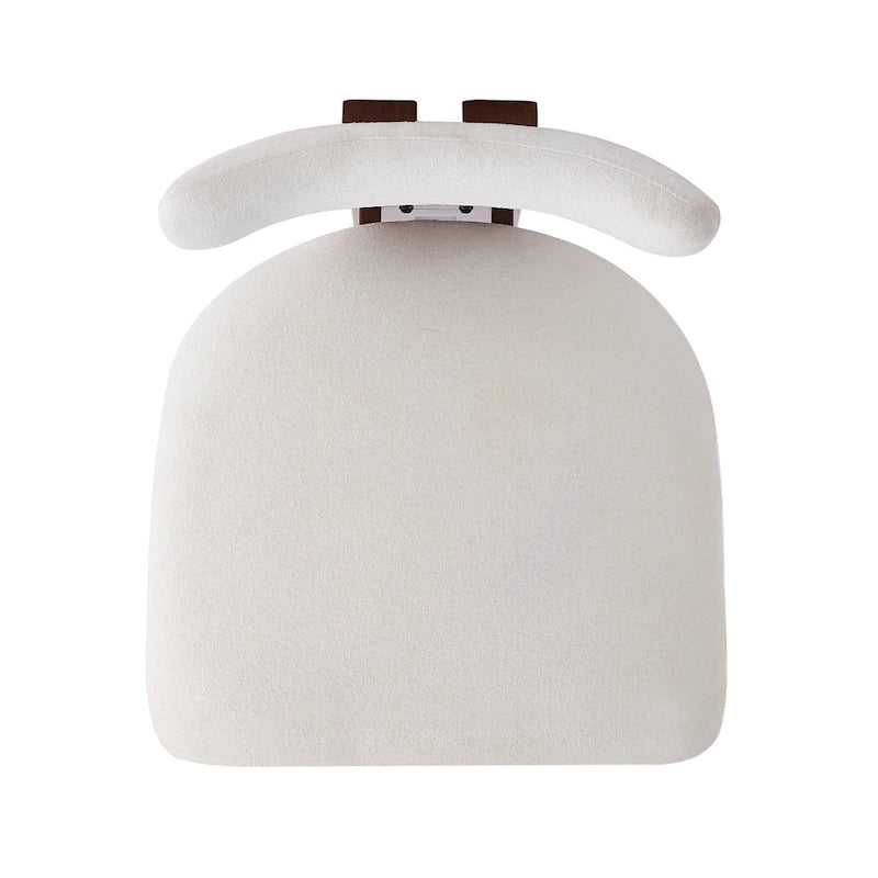 Roomfitters 26.5  Round Upholstered Counter Stools, Set of 2 Low Back Bar Chairs with Black Metal Frame