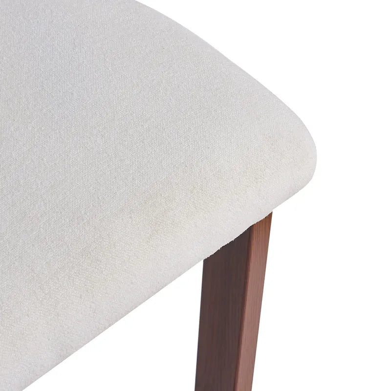 Roomfitters 26.5  Round Upholstered Counter Stools, Set of 2 Low Back Bar Chairs with Black Metal Frame