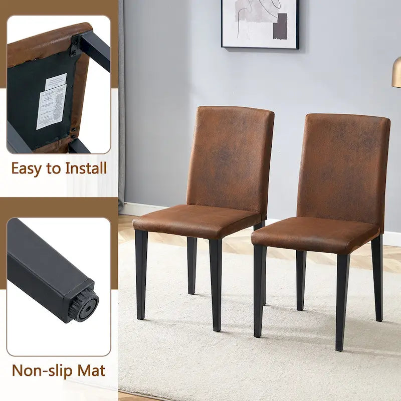 Modern Dining Table Set,Round Table with Storage & Technology Fabric Dining Chairs,Easy to Install