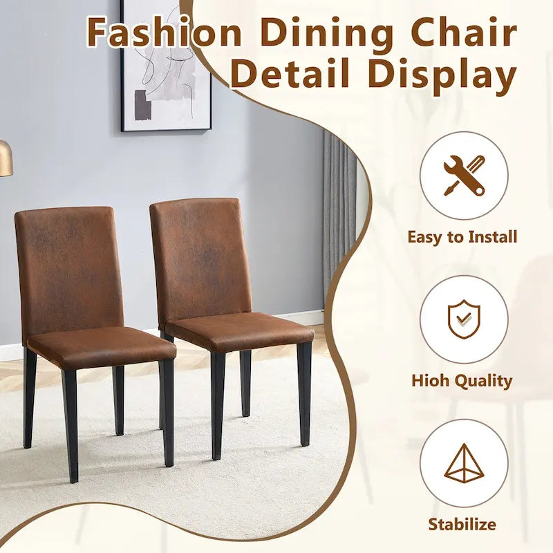 Modern Dining Table Set,Round Table with Storage & Technology Fabric Dining Chairs,Easy to Install