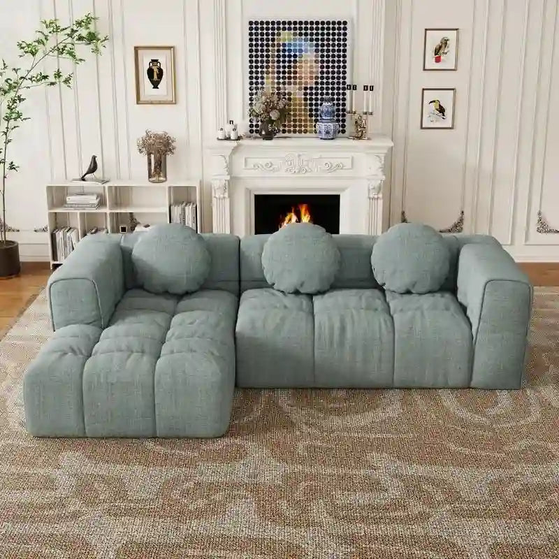 103  L-Shaped Modular Sofa, Free Combination (Left and Right Facing)