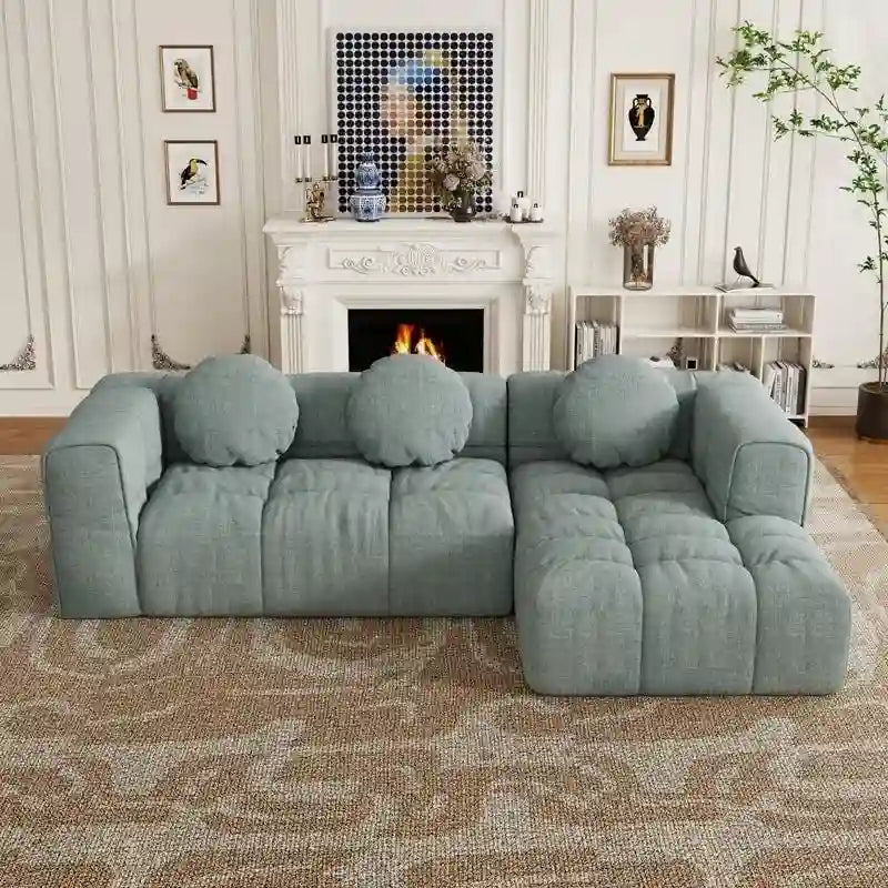 103  L-Shaped Modular Sofa, Free Combination (Left and Right Facing)