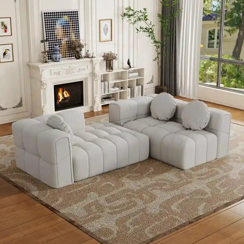 103  L-Shaped Modular Sofa, Free Combination (Left and Right Facing)