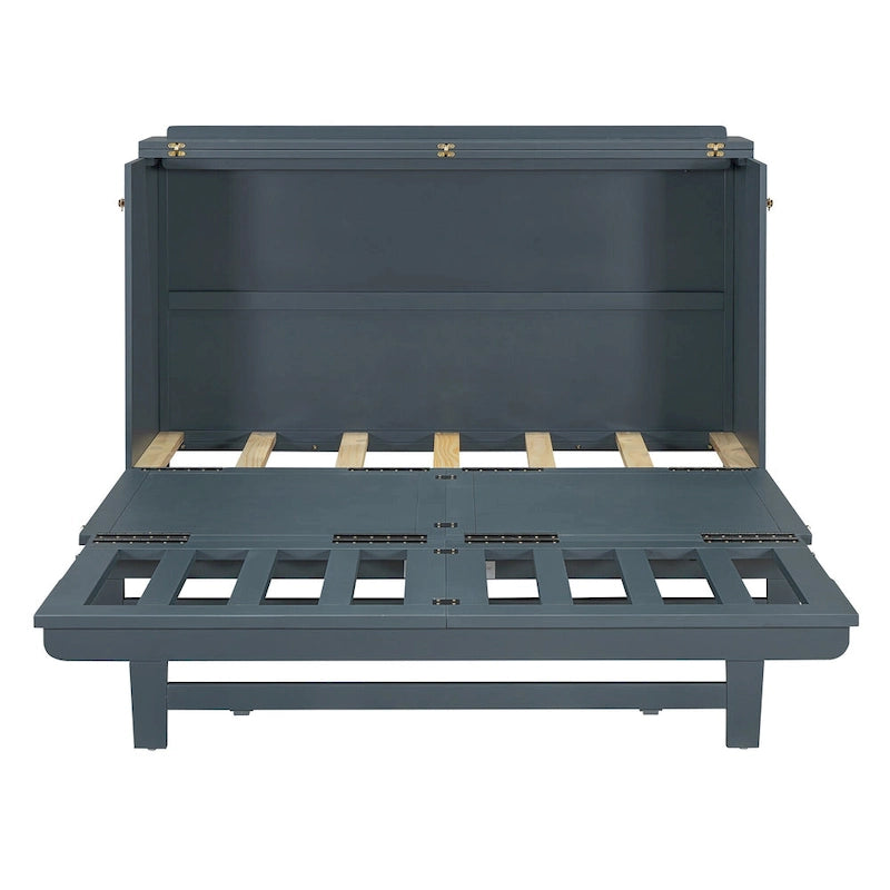 Murphy Bed with Large Drawer, USB Ports and Outlets