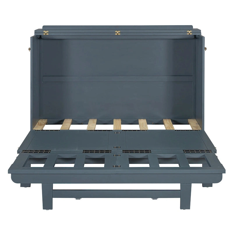 Murphy Bed with Large Drawer, USB Ports and Outlets