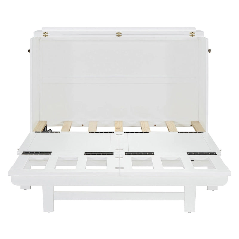 Murphy Bed with Large Drawer, USB Ports and Outlets