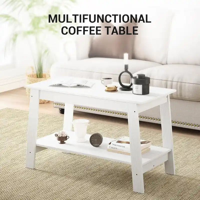 Rustic Small Coffee Table for Living Room, kItchen - N/A