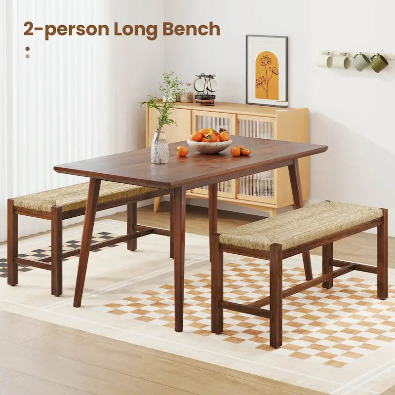 Costway 40  Long Wood Bench Indoor Dining Entryway End of Bed Bench - See Details