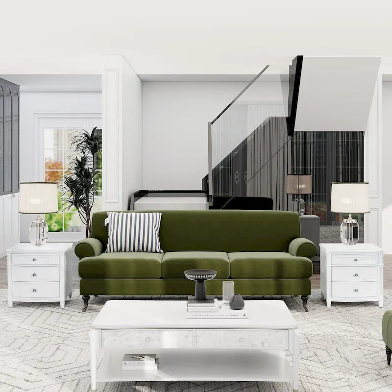 Dauphin 23.5  3-Drawer Storage End Table