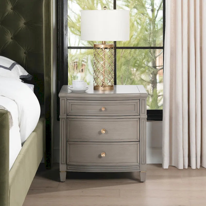 Dauphin 23.5  3-Drawer Storage End Table