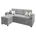 Versatile L-Shaped Sofa Bed with Pull-Out Sleeper