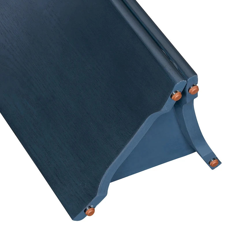 Entryway Console Table, Table with Oval Faux Marble Top for Entrance