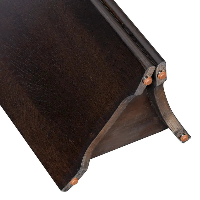 Entryway Console Table, Table with Oval Faux Marble Top for Entrance