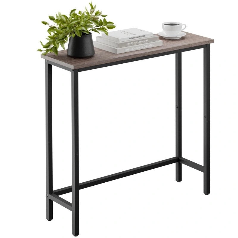 Table console étroite de 29,5 po, table de canapé fine pour couloir, chambre, salon ou hall d'entrée
