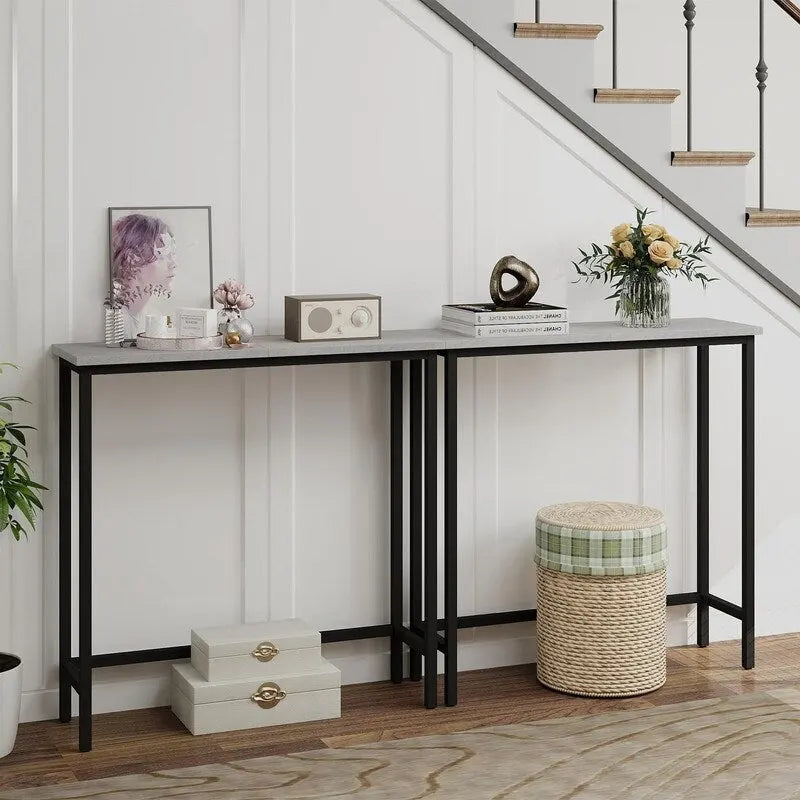 29.5  Narrow Console Table, Slim Entryway Sofa Table for Hallway, Bedroom, Living Room, or Foyer