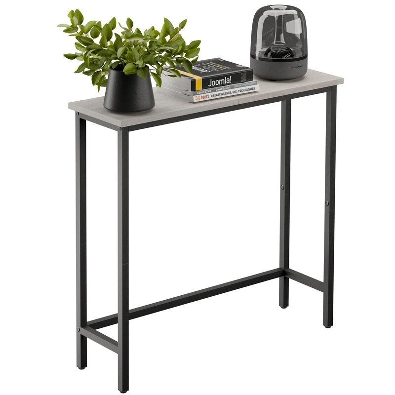Table console étroite de 29,5 po, table de canapé fine pour couloir, chambre, salon ou hall d'entrée