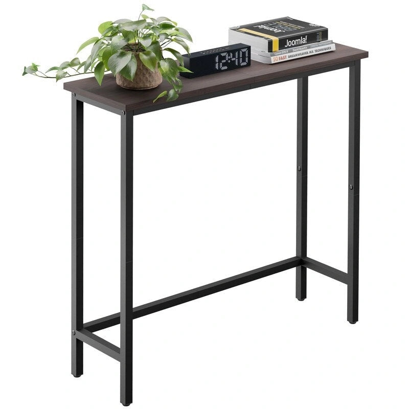 Table console étroite de 29,5 po, table de canapé fine pour couloir, chambre, salon ou hall d'entrée