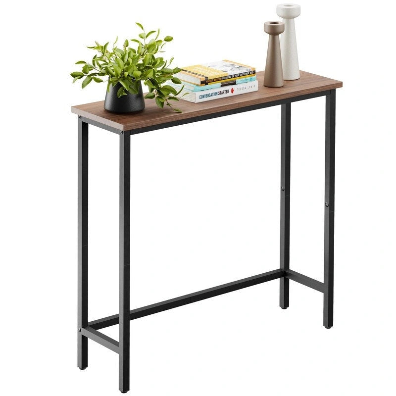 Table console étroite de 29,5 po, table de canapé fine pour couloir, chambre, salon ou hall d'entrée