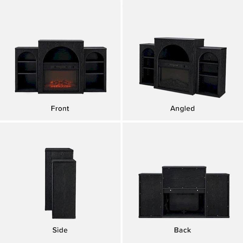 Mopio Blake Electric Fireplace Mantel TV Stand