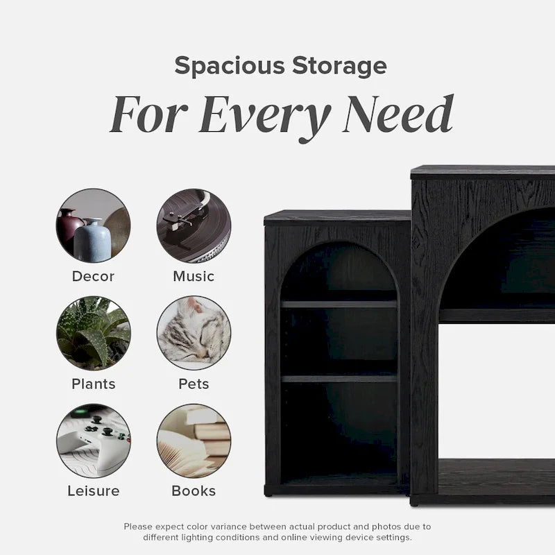 Mopio Blake Electric Fireplace Mantel TV Stand