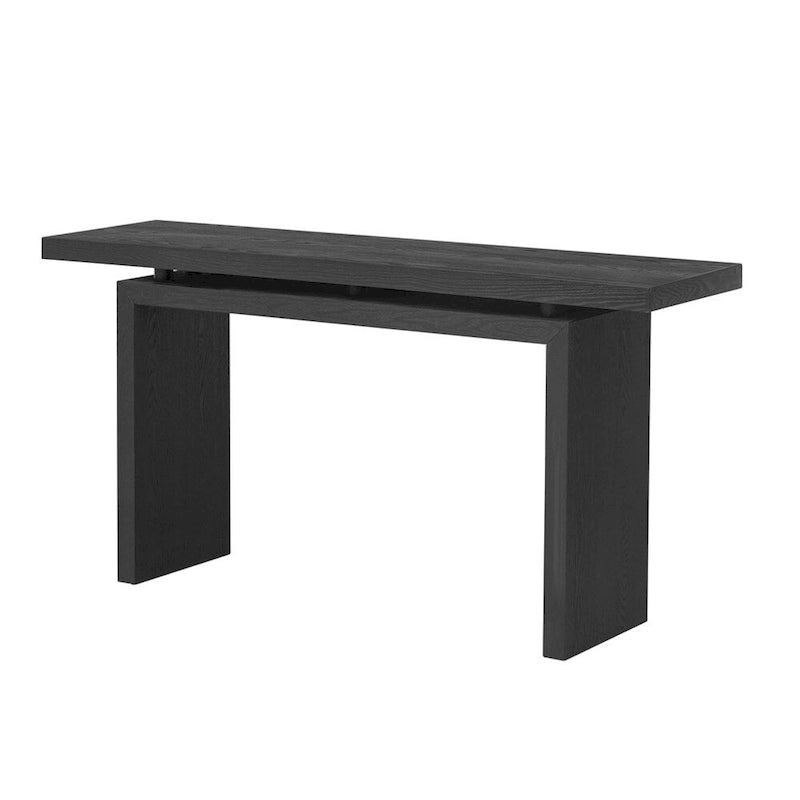 Ash Veneer Console Table, Modern Simple Style, Featuring Clever Tabletop Design, Suitable for Entryway, Hallway