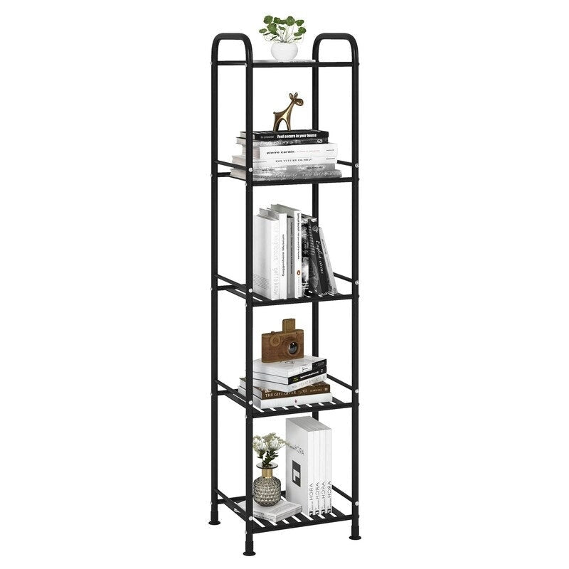 5 Tier Narrow Bathroom Shelving Unit - 13 D x 11 W x 54.7 H