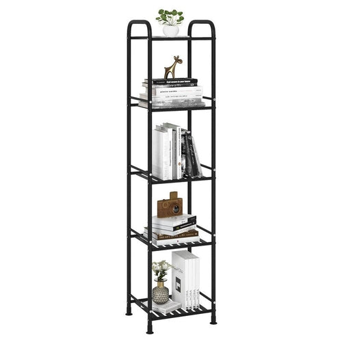 5 Tier Narrow Bathroom Shelving Unit - 13 D x 11 W x 54.7 H