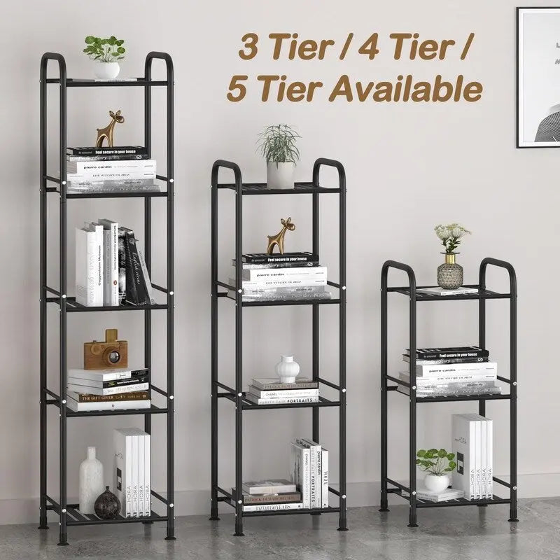 5 Tier Narrow Bathroom Shelving Unit - 13 D x 11 W x 54.7 H