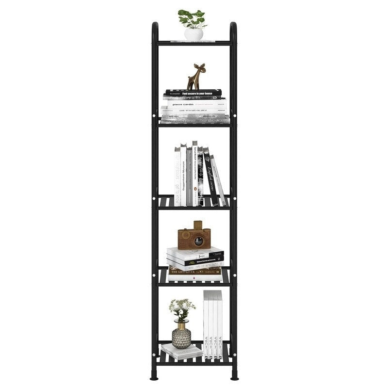 5 Tier Narrow Bathroom Shelving Unit - 13 D x 11 W x 54.7 H