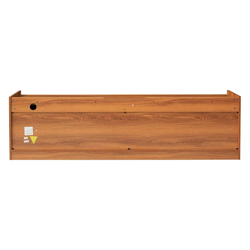Modern TV Stand with Drawers Design and Built-in Charging Ports and Ambient LED Lighting