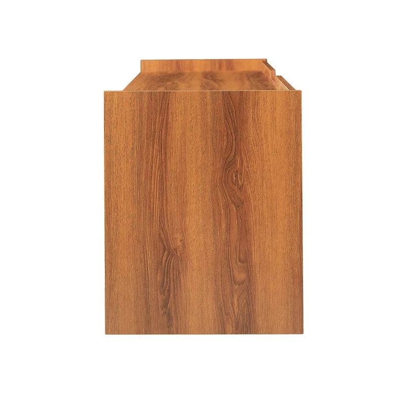 Modern TV Stand with Drawers Design and Built-in Charging Ports and Ambient LED Lighting