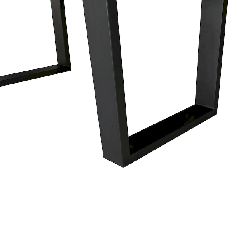 Ditmars Dark Brown Finish 84  Live Edge Dining Table by iNSPIRE Q Modern