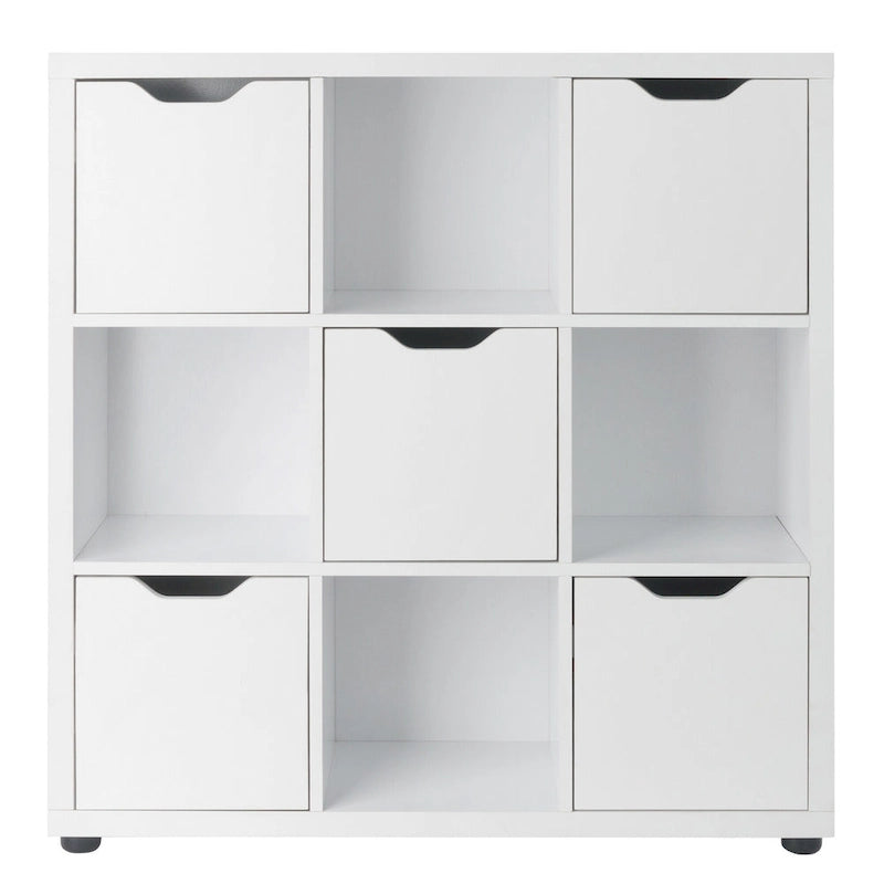 3-Tier Wooden Storage Cabinet - 37.5  - White