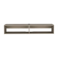 Modern TV Console Wall Mounted 59  Floating Media Stand with Shelves and Cable Management - 10.4H x 59.1W x 12.6D
