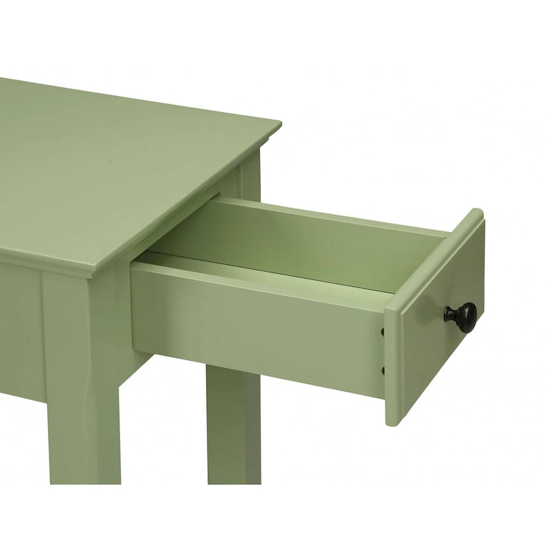 Space Saving Rectangular 23 Wooden Side End Table with Two Storage Shelve and One Drawer for Living Room - 13 L X 22 W x 23 H