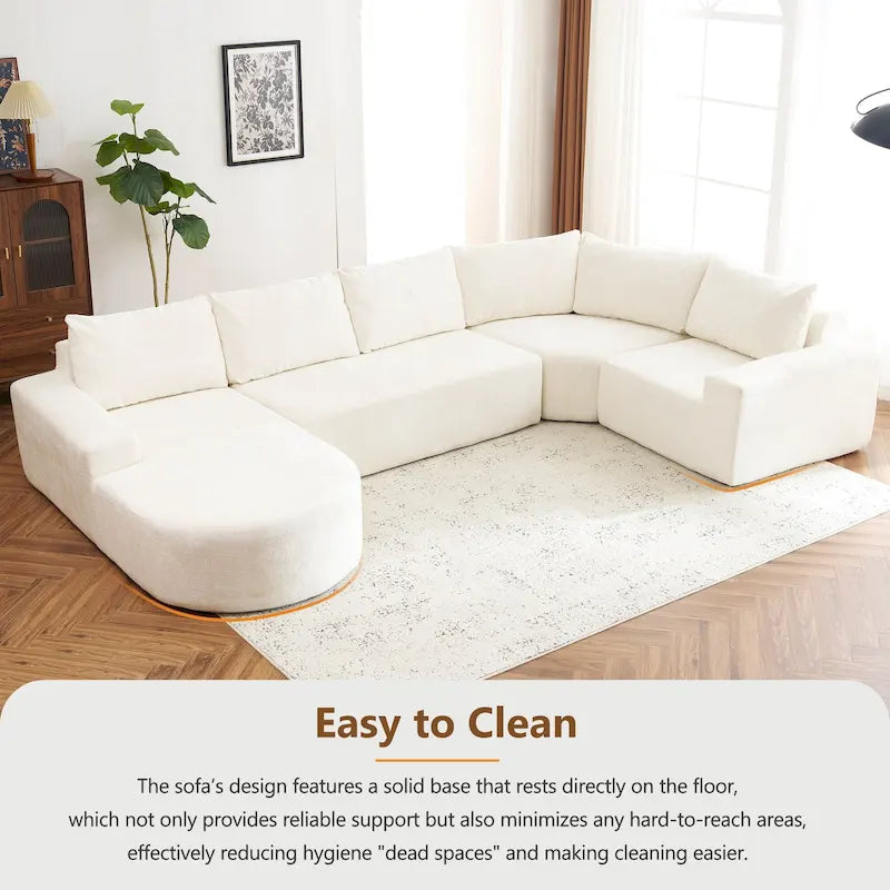 Modular Sectional Sofa Living Room Floor Couch Chaise Lounge