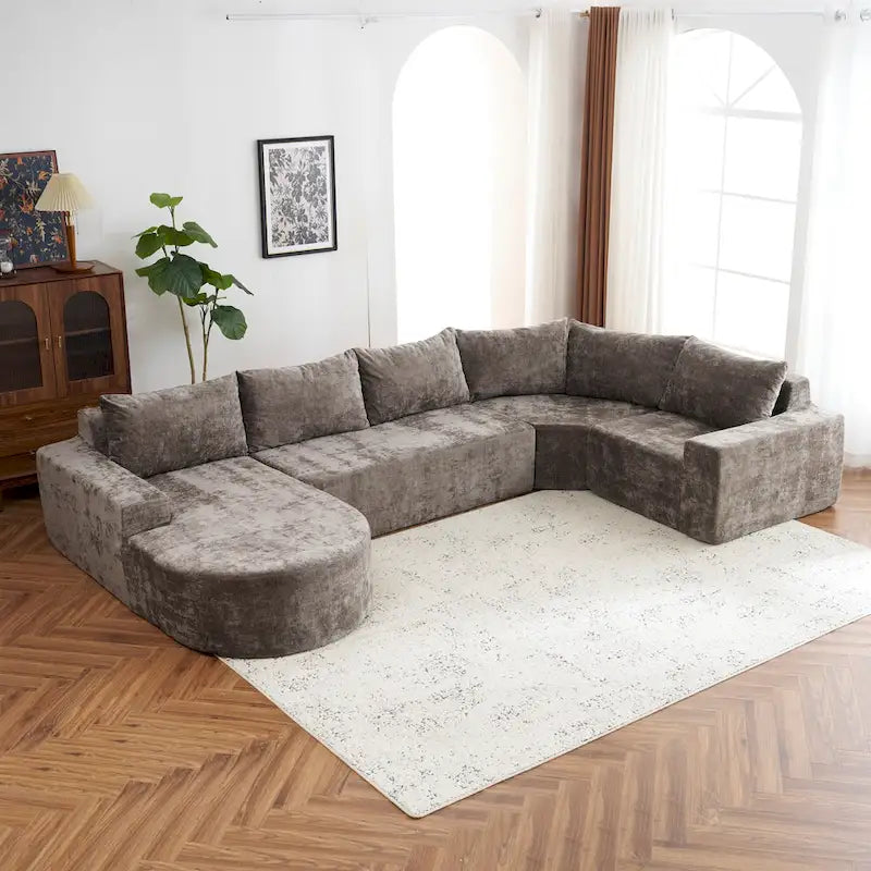 Modular Sectional Sofa Living Room Floor Couch Chaise Lounge