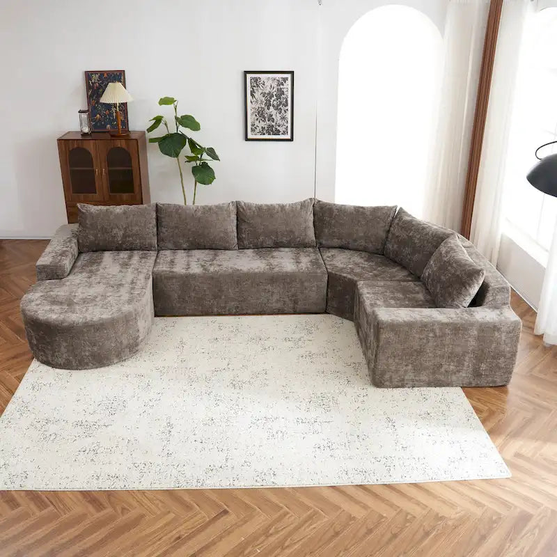 Modular Sectional Sofa Living Room Floor Couch Chaise Lounge
