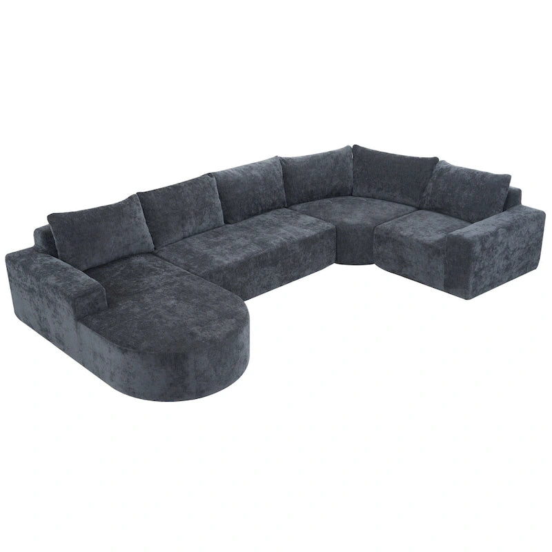 Modular Sectional Sofa Living Room Floor Couch Chaise Lounge