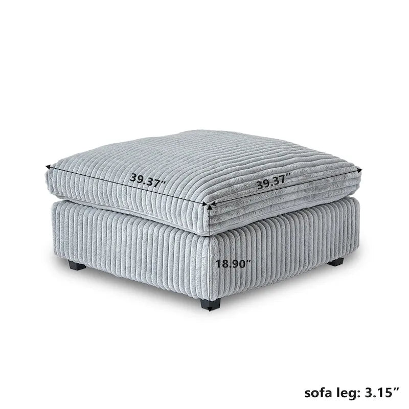 157.48  Modular Sectional Sofa Couch, Modern Deep Seat Sleeper Sofa for Living Room