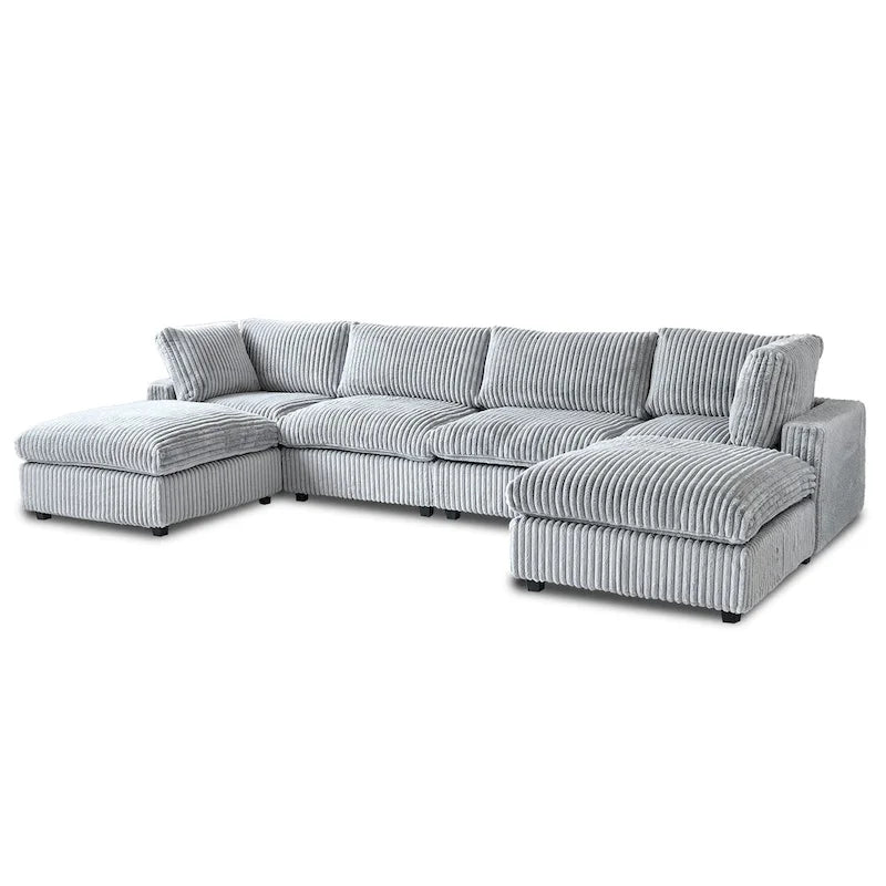 157.48  Modular Sectional Sofa Couch, Modern Deep Seat Sleeper Sofa for Living Room