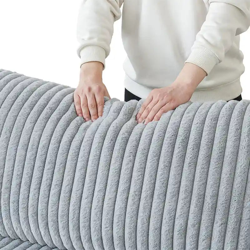 157.48  Modular Sectional Sofa Couch, Modern Deep Seat Sleeper Sofa for Living Room