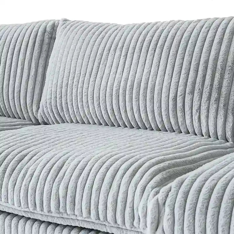 157.48  Modular Sectional Sofa Couch, Modern Deep Seat Sleeper Sofa for Living Room