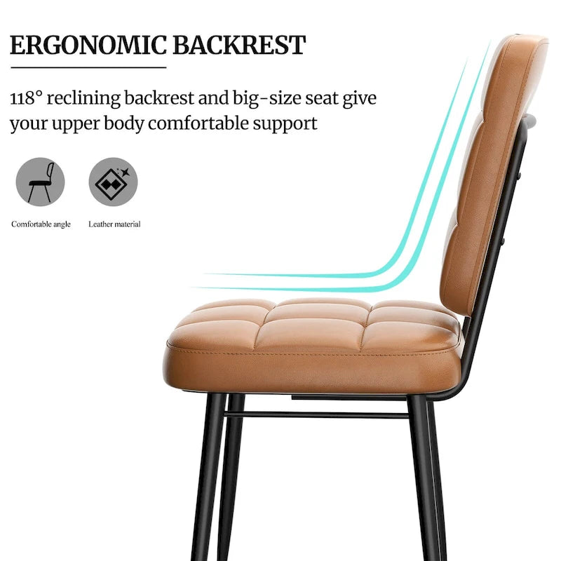 Modern Dining Chairs Set of 2/4/6/8, Upholstered Kitchen Chairs with Thick Cushion for Dining Room