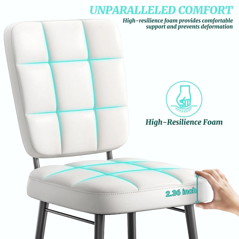 Modern Dining Chairs Set of 2/4/6/8, Upholstered Kitchen Chairs with Thick Cushion for Dining Room