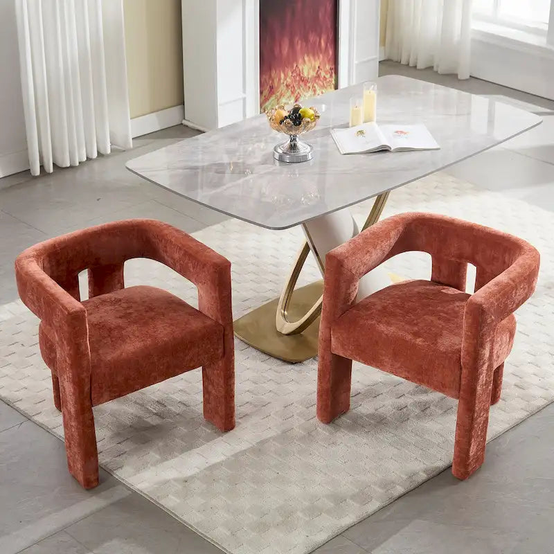 Comfortable Fabric Upholstered Dining Chair Set for Various Spaces