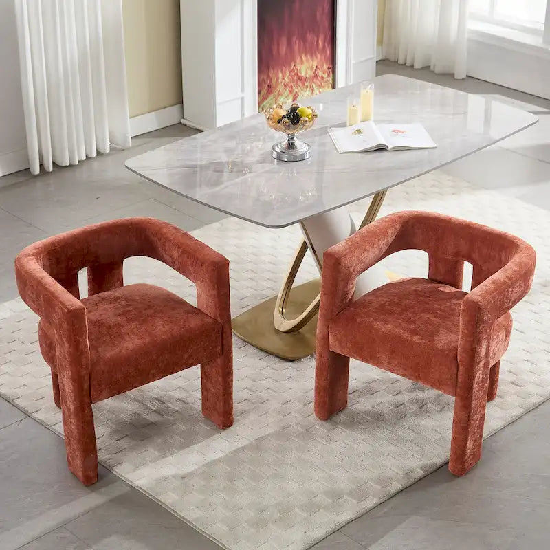 Comfortable Fabric Upholstered Dining Chair Set for Various Spaces