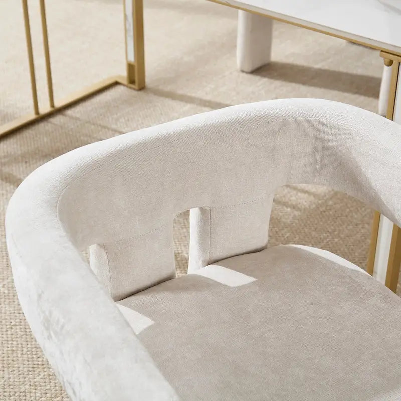 Comfortable Fabric Upholstered Dining Chair Set for Various Spaces